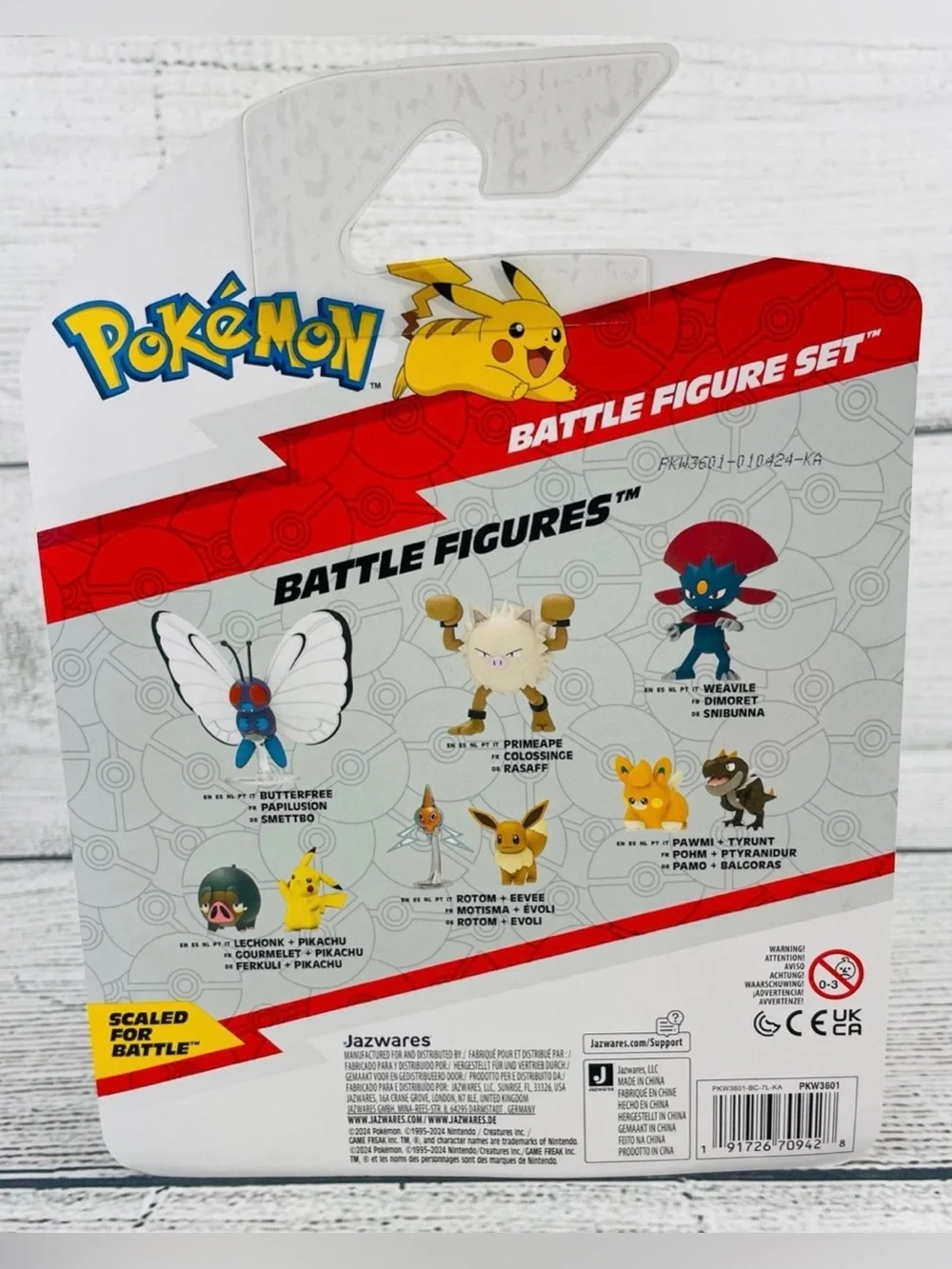 Pokemon Battle Ready! Perrserker Hawlucha Pikachu Battle Figure Set NEW